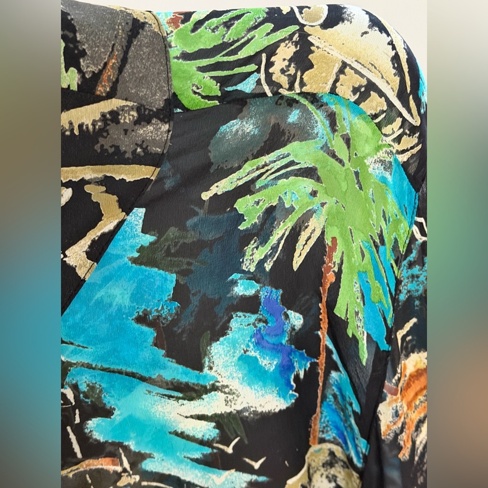 Vintage Chico's 100% Silk Coverup - Picture 8 of 10